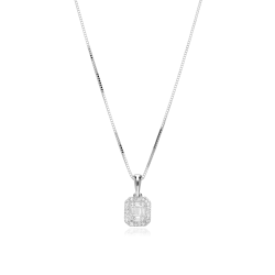 Gargantilla Oro 18k y diamantes 0.16cts "Ailish"