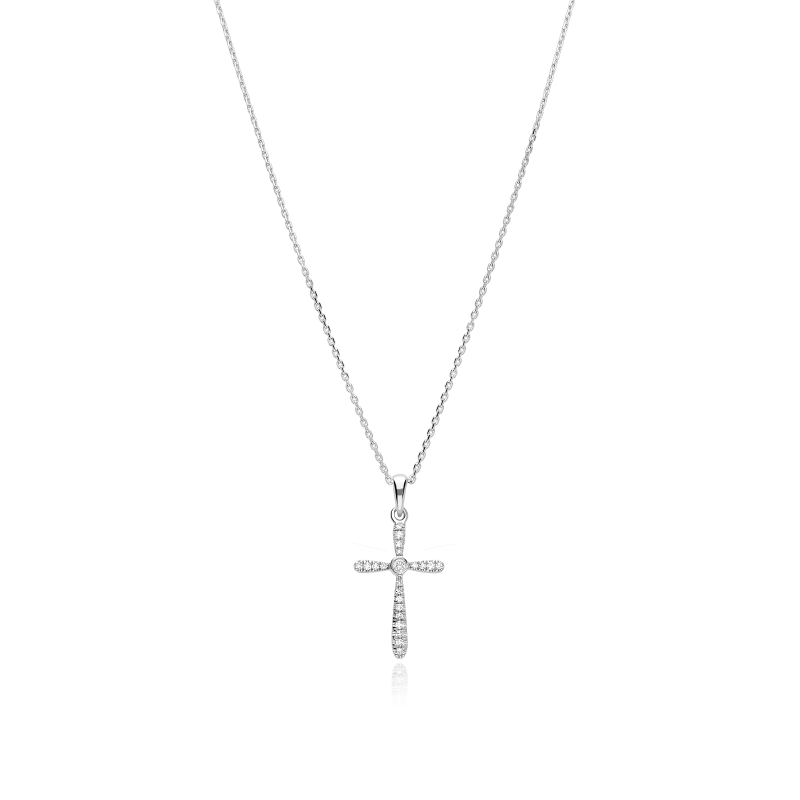 Gargantilla Oro 18k y diamantes 0.08cts "Fulgor"