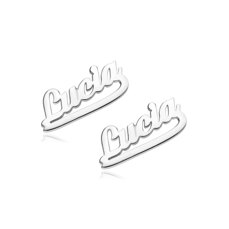 Pendientes personalizables Plata primera ley "Denden"