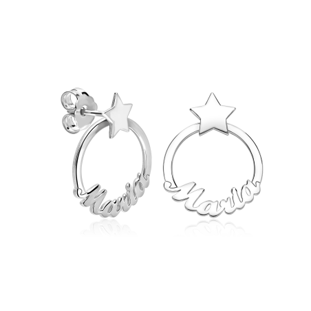 Pendientes personalizables Plata primera ley "Dondon"