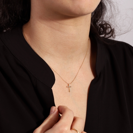 Gargantilla Oro 18k y diamantes 0.045cts "Luz"