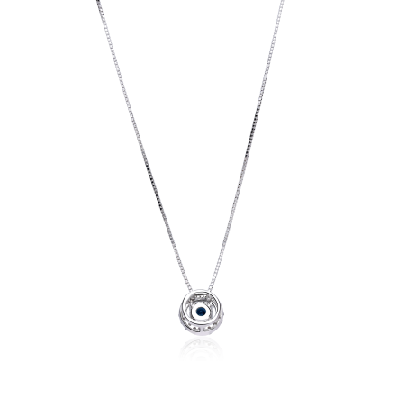 Gargantilla Oro 18k, zafiro y diamantes 0.09cts "Elora"