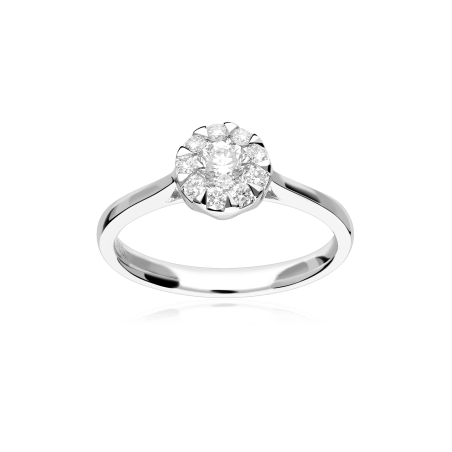 Anillo Oro 18k y diamantes 0.48cts "Deveré"