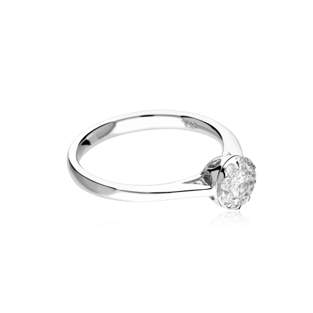 Anillo Oro 18k y diamantes 0.36cts "Deveré"