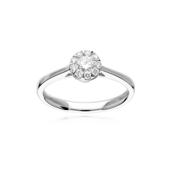 Anillo Oro 18k y diamantes...