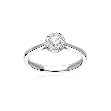 Anillo Oro 18k y diamantes 0.36cts "Deveré"