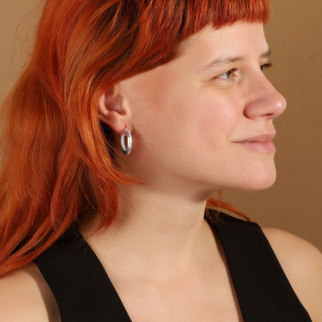 Aros Plata de primera ley 23mm "Meison"