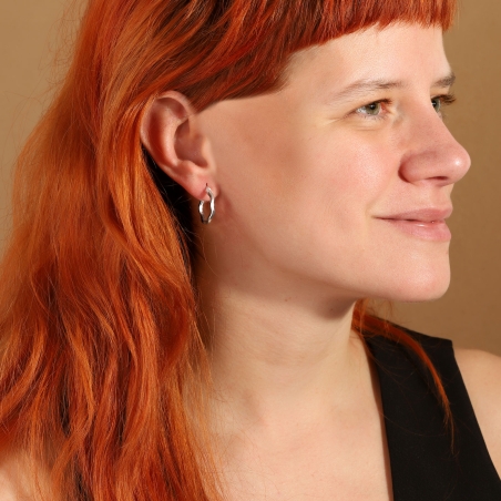 Aros Plata primera ley 20mm "Onda"