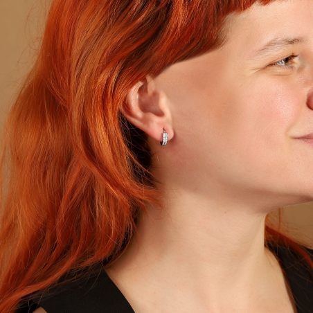 Aros Plata primera ley y circonitas "Eifran"