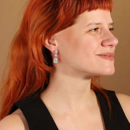 Pendientes Oro 18k, Topacios y diamantes 1.164cts "Rainer"