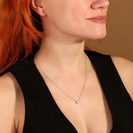 Gargantilla Oro 18k y diamantes 0.33cts "Deveré"