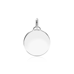 Colgante Placa Plata primera ley 20mm "Atlas"