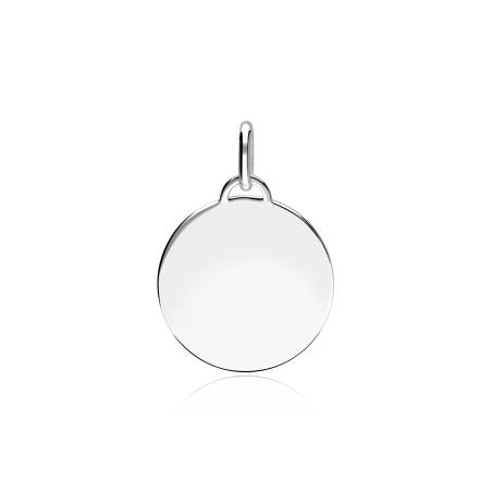 Colgante Placa Plata primera ley 20mm "Atlas"