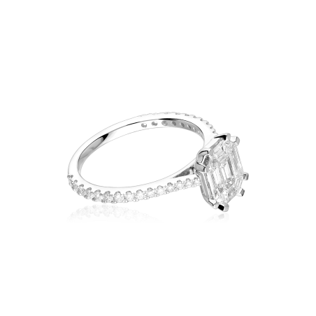 Anillo Oro 18k y diamantes 1.02cts "Clover"