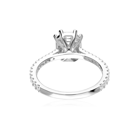 Anillo Oro 18k y diamantes 1.02cts "Clover"