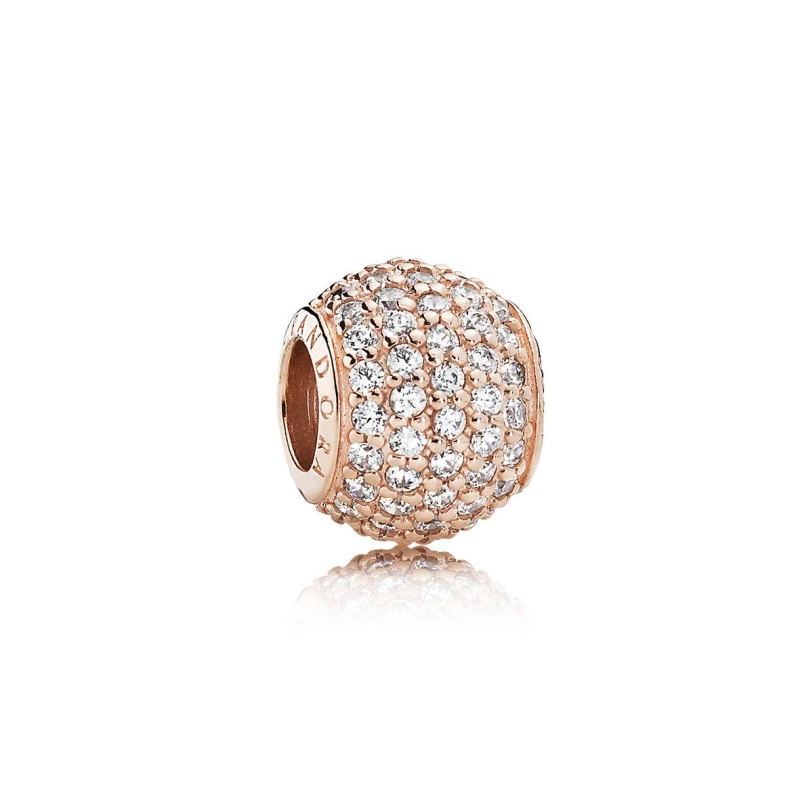 Charm Pandora Rose en pavé 781051CZ