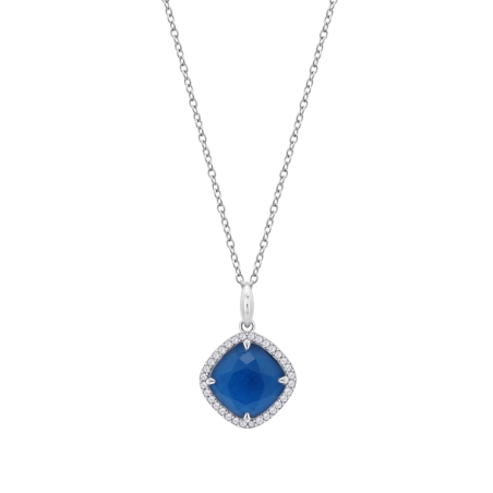Collar Lotus Silver azul LP3921-1/1