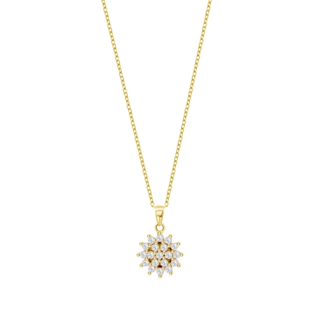 Collar Lotus Silver flor LP3081-1/2