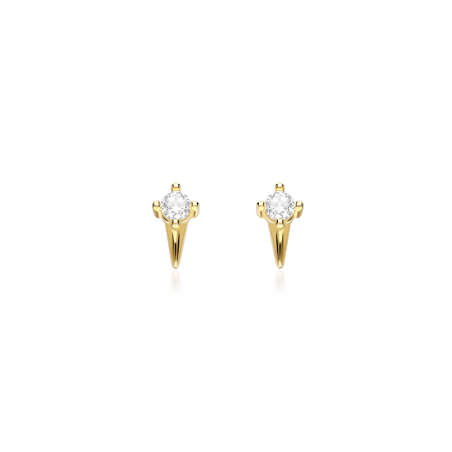 Pendientes Plata primera ley y circonita "Mi cometa"