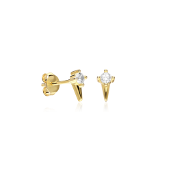 Pendientes Plata primera ley y circonita "Mi cometa"