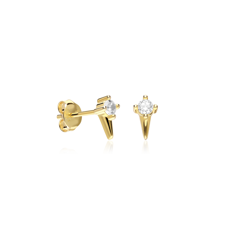 Pendientes Plata primera ley y circonita "Mi cometa"