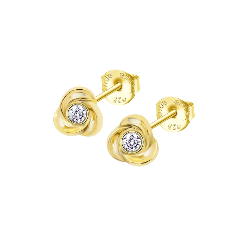 Pendientes Lotus Silver LP3059-4/2