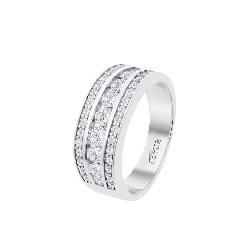 Anillo Lotus Silver triple banda LP3906-3/1