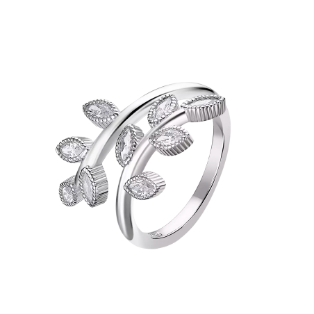 Anillo Lotus Silver hojas LP1783-3/1