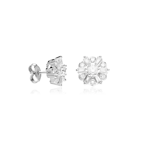 Pendientes Oro 18k, perlas y diamantes 1.176cts "Bride to be"