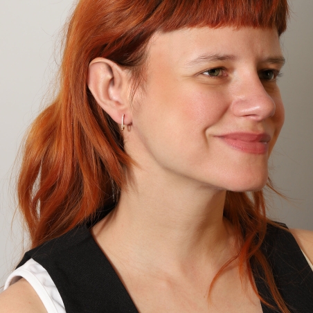 Pendientes Oro 18k y diamantes 0.10cts "Noala"