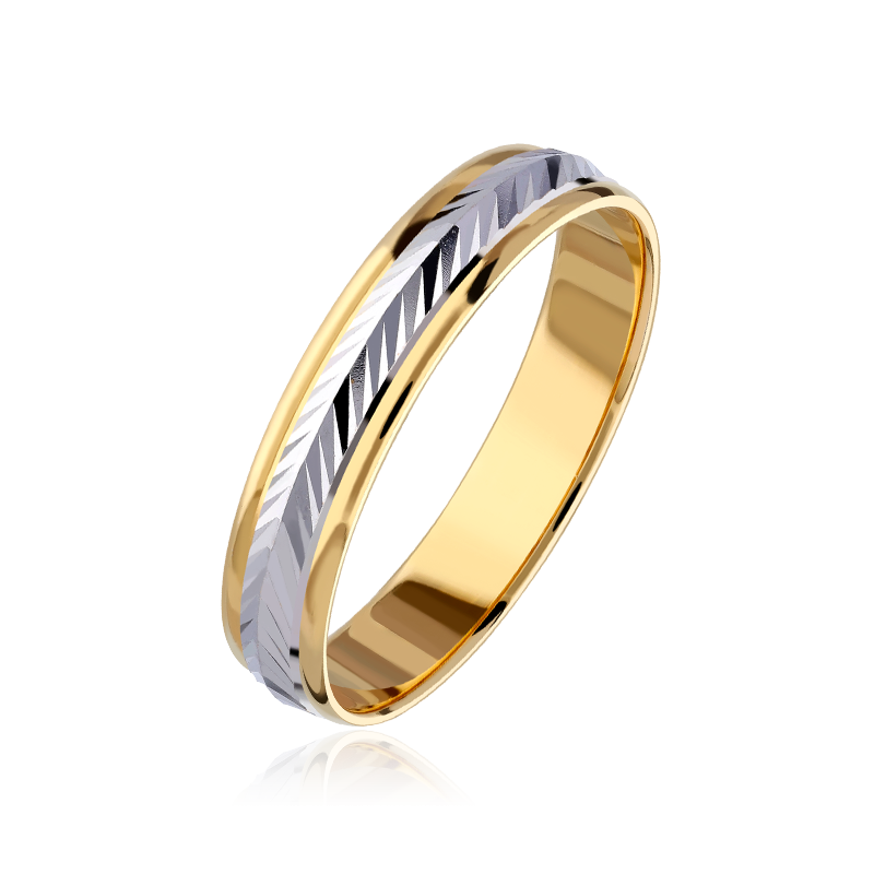 Alianza "Nexo" Oro bicolor 9k 3100137(9)