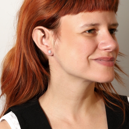 Pendientes Oro 18k y diamantes 0.40cts "Ovalus"