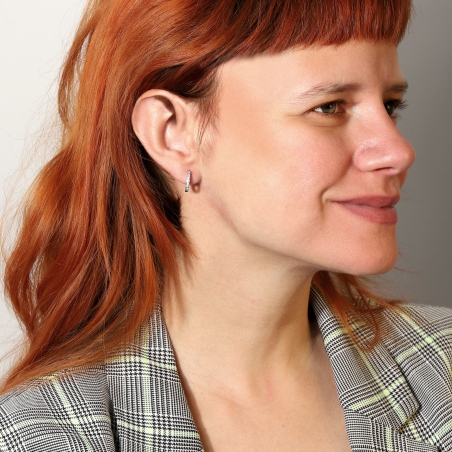 Aros Plata primera ley y circonitas "Darami"