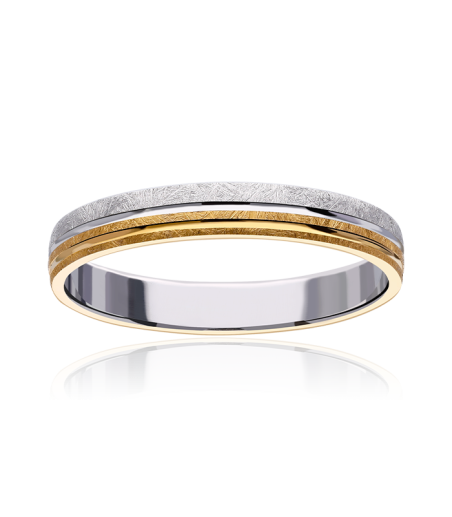 Alianza "Nexo" Oro bicolor 9k 3100056(9)