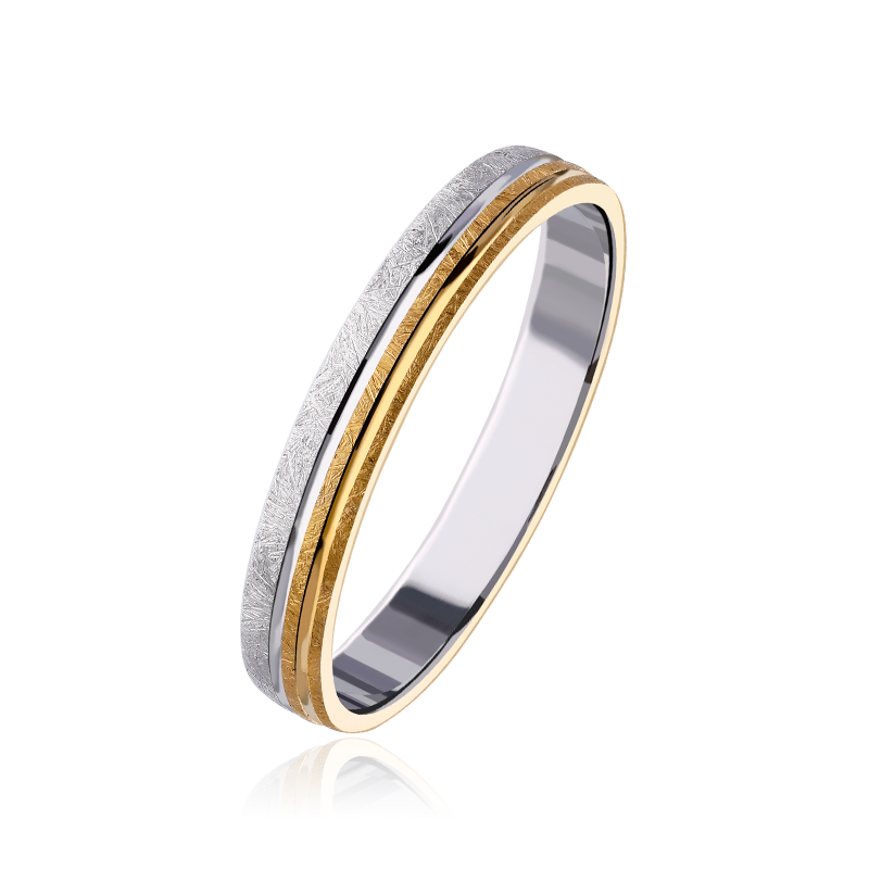 Alianza "Nexo" Oro bicolor 9k 3100056(9)