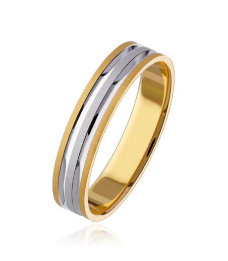 Alianza "Nexo" Oro Bicolor 9k 3100061(9)