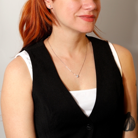 Gargantilla Oro 18k y diamantes 0.17cts "Eilish"