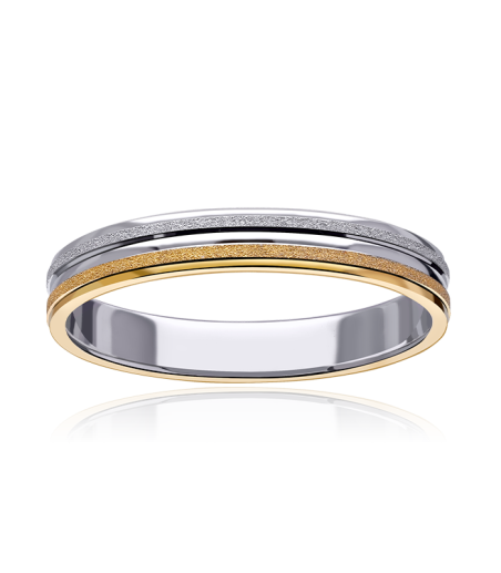 Alianza "Nexo" Oro bicolor 9k 3100058(9)