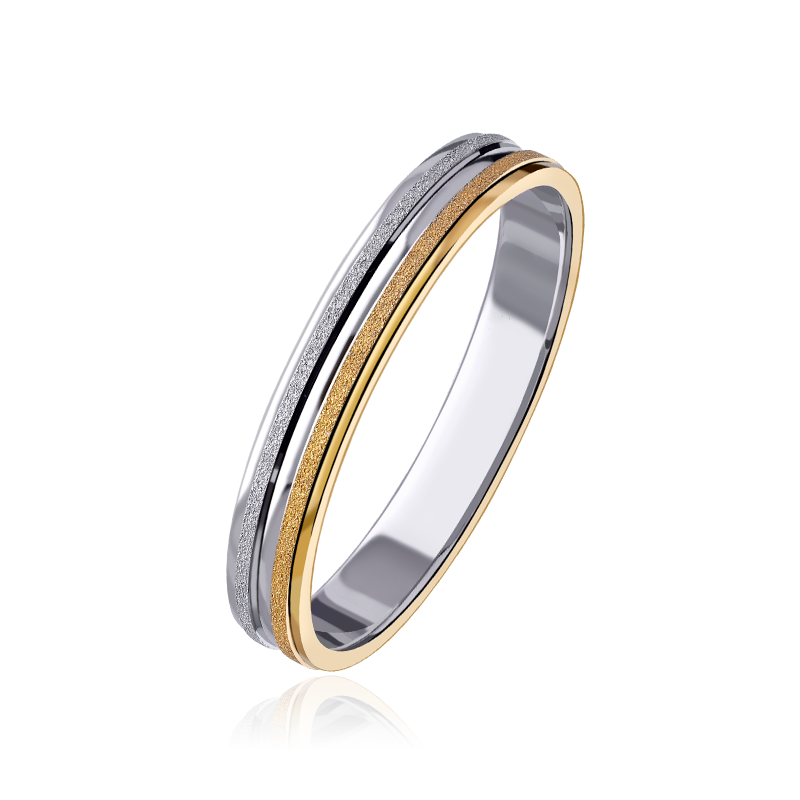 Alianza "Nexo" Oro bicolor 9k 3100058(9)