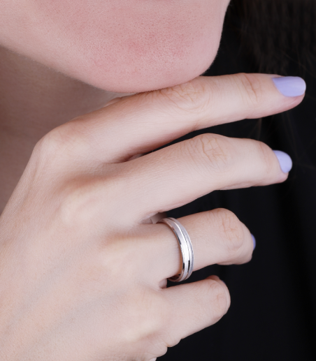 Alianza "Nexo" Oro blanco 9k 3100068(9)