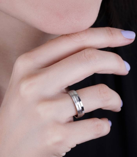 Alianza "Nexo" Oro Blanco 9k 3100063(9)