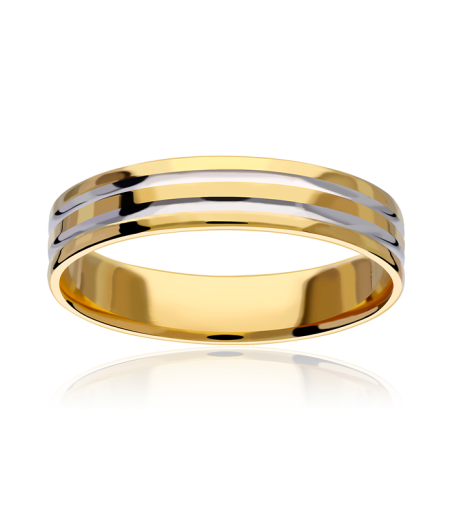 Alianza "Nexo" Oro bicolor 9k 3100067(9)