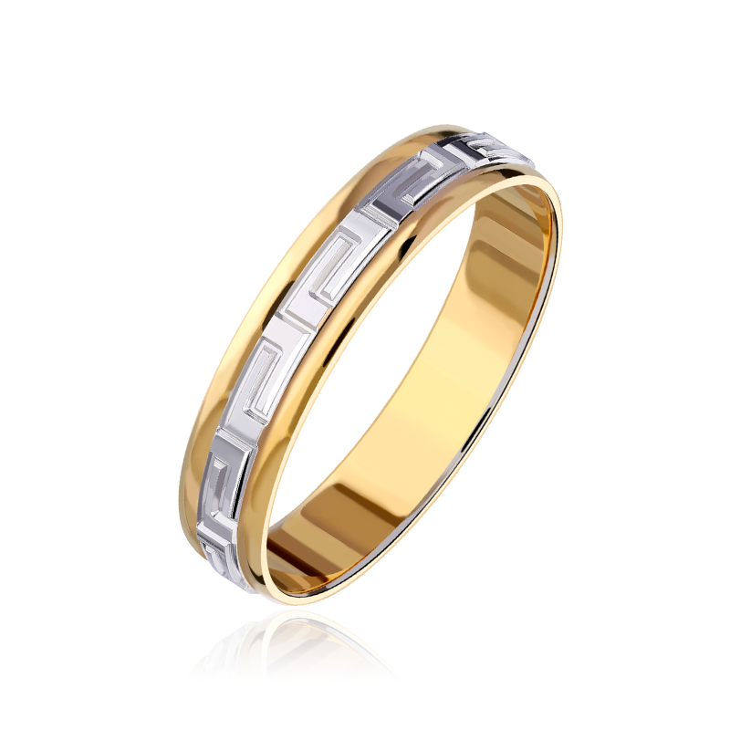 Alianza "Nexo" Oro bicolor 9k 3100043(9)