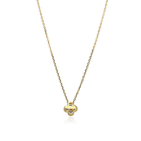 Gargantilla Oro 18k, zafiros y diamante 0.04cts "Vann"