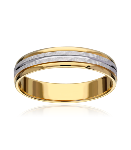 Alianza "Nexo" Oro bicolor 9k 3100037(9)