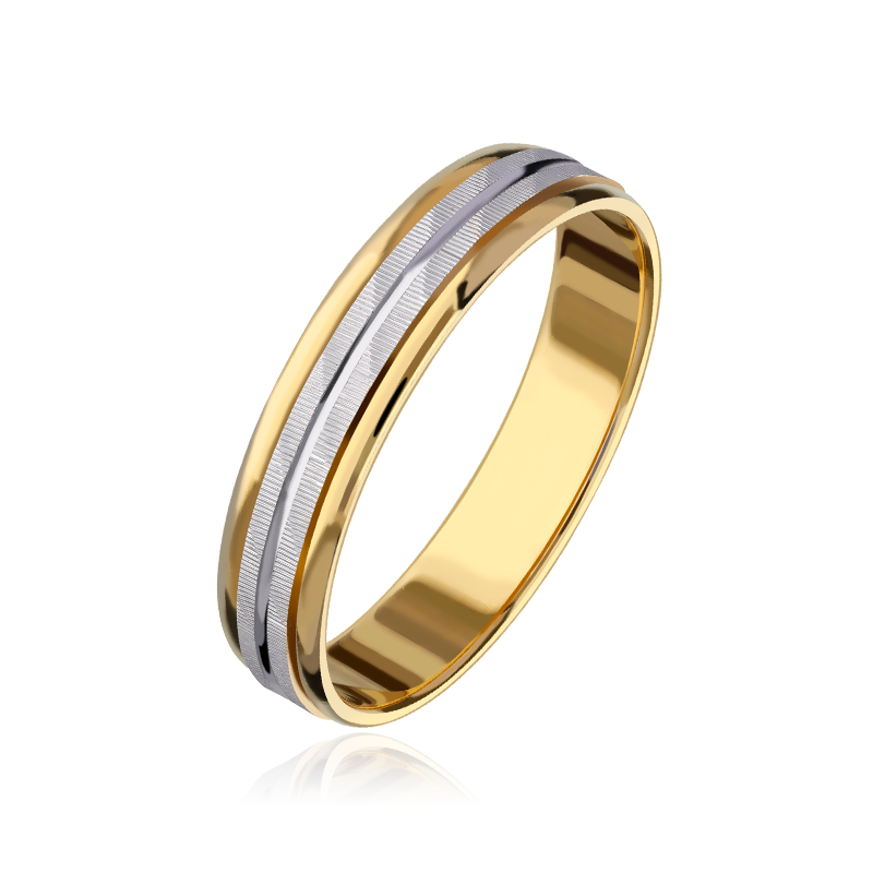 Alianza "Nexo" Oro bicolor 9k 3100037(9)