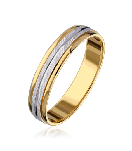 Alianza "Nexo" Oro bicolor 9k 3100037(9)