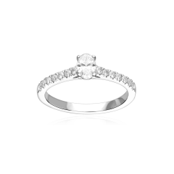 Anillo Oro 18k y diamantes 0.57cts "Caserta"