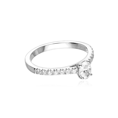 Anillo Oro 18k y diamantes 0.57cts "Caserta"