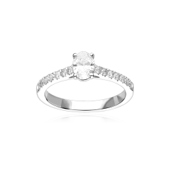 Anillo Oro 18k y diamantes 0.74cts "Caserta"